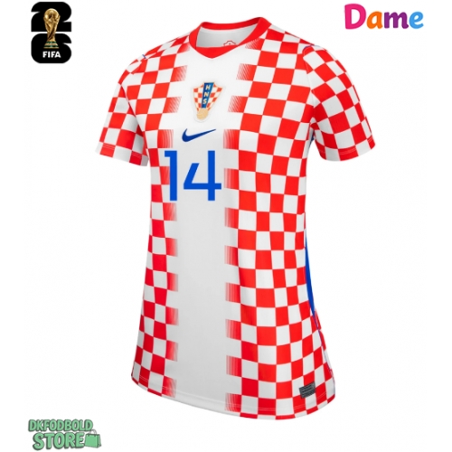 Kroatien Ivan Perisic #14 Replika Hjemmebanetrøje Dame VM 2026 Kortærmet
